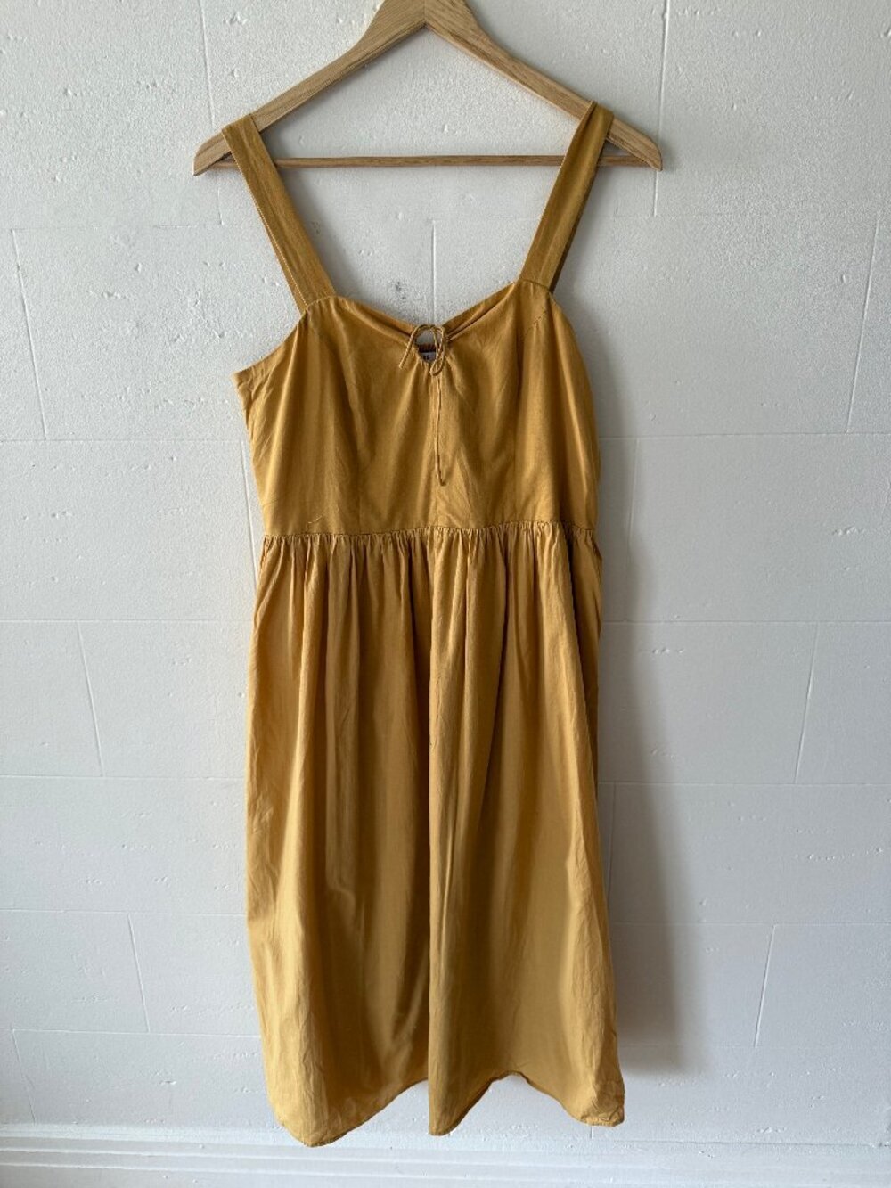 Coquette Yellow Sleeveless Summer Sun Dress | Small